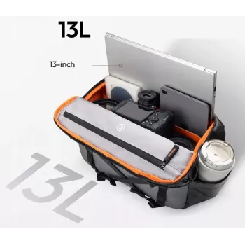 ULANZI SU02 Bolsa bandolera para cámara sin espejo, dron, cámara de acción - Negro
