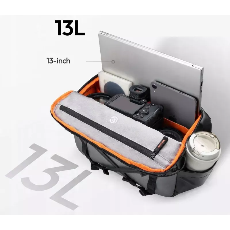 ULANZI SU02 Bolsa bandolera para cámara sin espejo, dron, cámara de acción - Negro