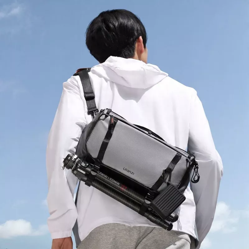 ULANZI SU02 Bolsa bandolera para cámara sin espejo, dron, cámara de acción - Negro