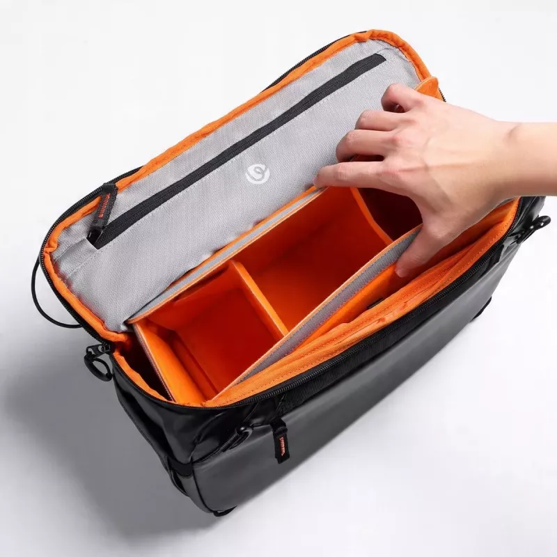 ULANZI SU02 Bolsa bandolera para cámara sin espejo, dron, cámara de acción - Negro