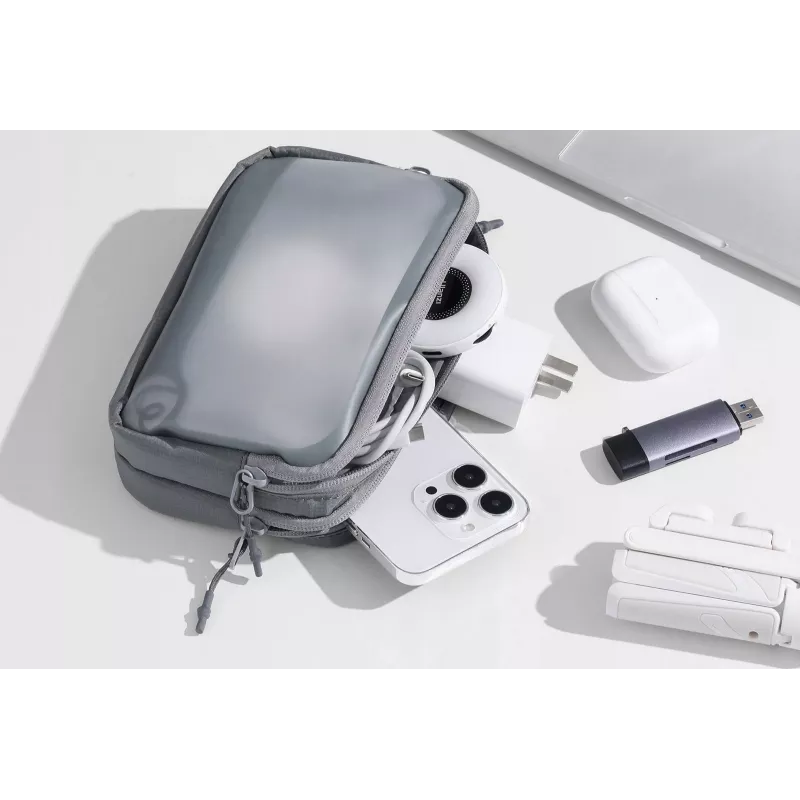 ULANZI BP15 Bolsa de viaje para accesorios, baterías, cables, tarjetas, teléfono - tamaño mediano - Negro