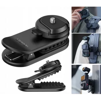 ULANZI CK02 Soporte rápido para cámara con placa magnética para correa de mochila, cinturón, bandolera, Negro