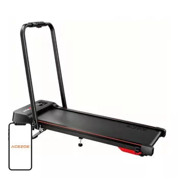ACEZOE P12 cinta de correr eléctrica plegable (negra y roja)