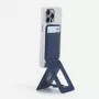 Cartera y soporte para teléfono magnéticos MagSafe Moft Movas Snap Tripod - Azul marino