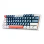 Teclado mecánico gaming 60% MACHENIKE K500-B61, interruptores Outemu Blue, iluminación RGB, Azul/Blanco