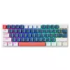 Teclado mecánico gaming 60% MACHENIKE K500-B61, interruptores Outemu Blue, iluminación RGB, Azul/Blanco