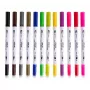 LOKLiK Dual Tip Brush Pens - 12 colores
