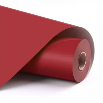 LOKLIK lámina de vinilo adhesivo permanente mate rojo 30.5 x 180 cm (12
