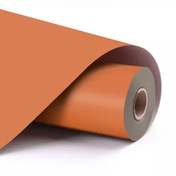 LOKLiK lámina de vinilo adhesivo permanente mate - Naranja - 30.5 x 180 cm (12