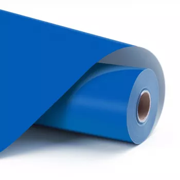 LOKLIK lámina de vinilo adhesivo permanente - Azul - 30,5 x 180 cm (12