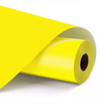 LOKLIK lámina de vinilo adhesivo permanente mate - Lemon Yellow - 30.5 x 180 cm