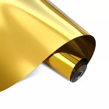 LOKLIK lámina de vinilo adhesivo permanente Mirror-Metallic Gold 30.5 x 180 cm