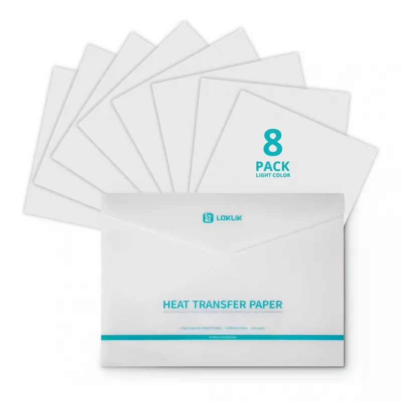 LOKLIK Europe hojas de papel de transferencia - Dark - pack de 8