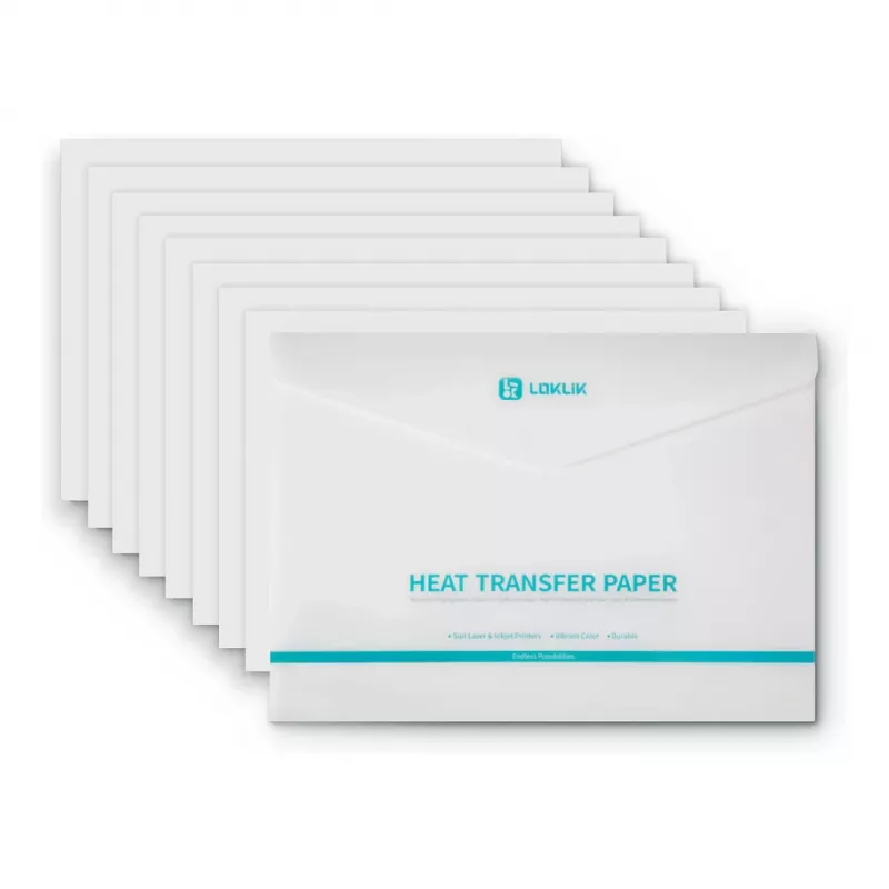 LOKLIK Europe hojas de papel de transferencia - Dark - pack de 8