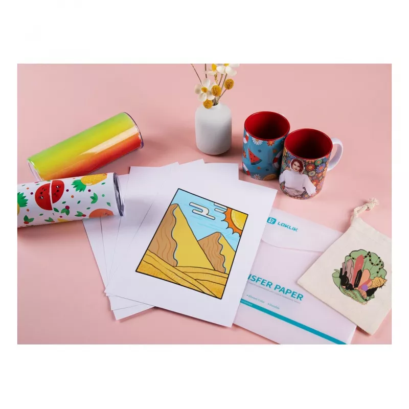LOKLIK Europe hojas de papel de transferencia - Light - pack de 8