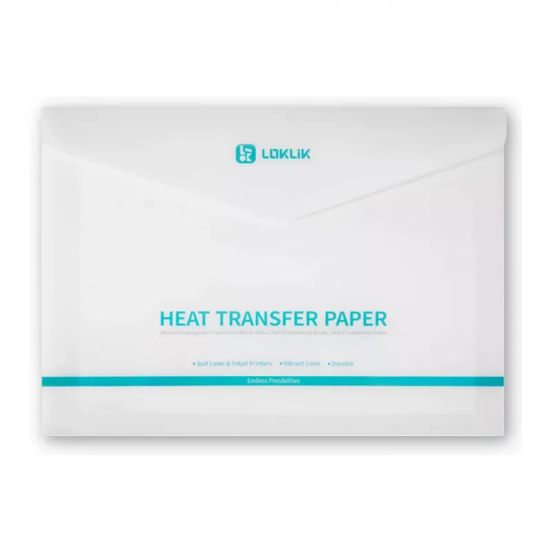 LOKLIK Europe hojas de papel de transferencia - Light - pack de 8