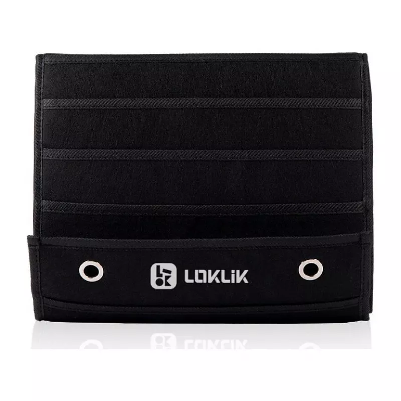 LOKLIK Soporte para rollos de vinilo - Almacenamiento de pared para 24 rollos, Negro