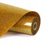 LOKLIK Vinilo de transferencia térmica con purpurina - Dorado - 30,5 x 90 cm (SG-HTV-1568-US-L-B2B)