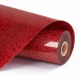 LOKLIK Vinilo de transferencia térmica con purpurina - Rojo - 30,5 x 90 cm (SG-HTV-1573-US-L-B2B)