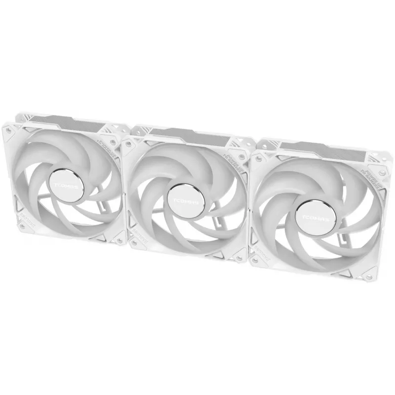 TCOMAS FA200 White Triple Pack 3x120mm Ventiladores de Carcasa