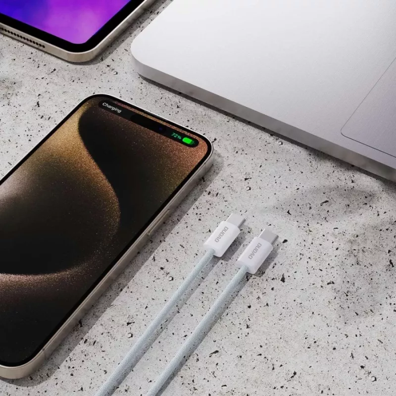 Dudao L6C USB-C a USB-C 60W PD 1m blanco