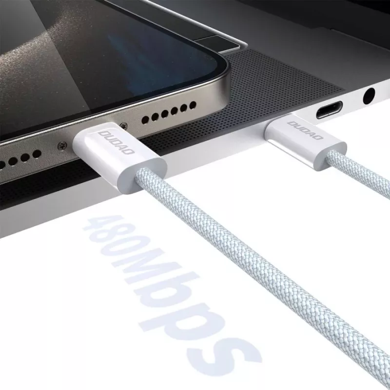 Dudao L6C USB-C a USB-C 60W PD 2m blanco