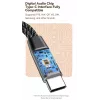 Dudao L13C+ adaptador 2 en 1 USB-C a USB-C con audio y carga