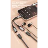 Dudao L13C+ adaptador 2 en 1 USB-C a USB-C con audio y carga