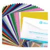 LOKLIK Pack de material de lámina para plotter (A4), vinilo termotransferible, 28 hojas, multicolor