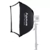 Amaran Light Box 45x45 – Softbox Cuadrada con Montura Bowens, Doble Difusión, Rejilla de Tela, Bolsa de Transporte