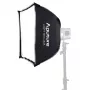 Amaran Light Box 45x45 – Softbox Cuadrada con Montura Bowens, Doble Difusión, Rejilla de Tela, Bolsa de Transporte