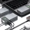 Batería externa Dudao K31 Pro 45W 20000mAh con cable USB-C retráctil integrado - Gris