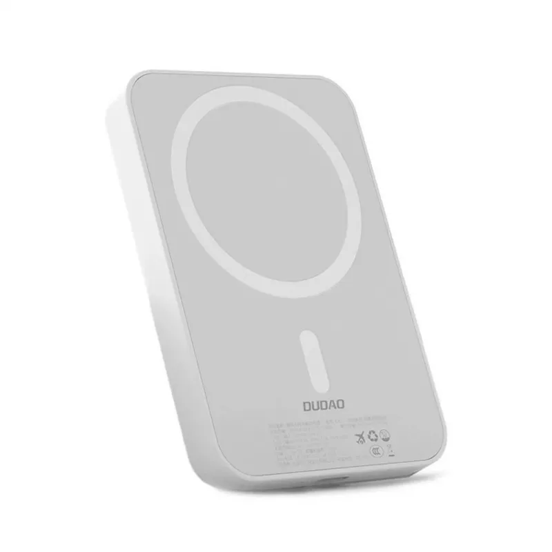 Batería externa Dudao K26 10000mAh 20W USB-A / USB-C / MagSafe Blanca