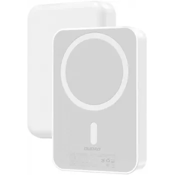 Batería externa Dudao K26 10000mAh 20W USB-A / USB-C / MagSafe Blanca