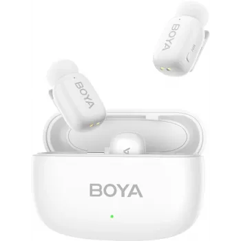 Sistema de micrófono inalámbrico BOYA MINI-13 2TX+2RX Blanco