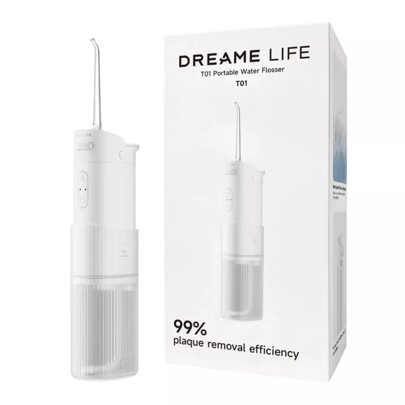 Dreame T01 Irrigador Bucal Portátil, blanco (T01)
