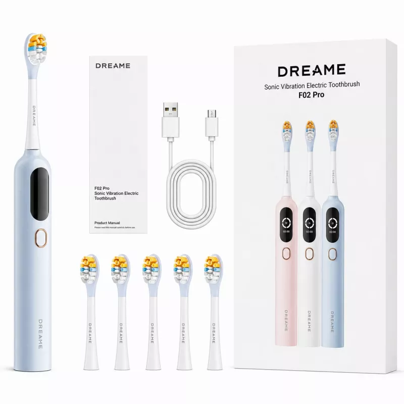 Dreame F02 Pro Cepillo de Dientes Sónico, Set, azul