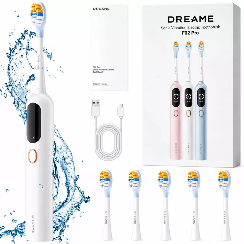 Dreame F02 Pro Cepillo de Dientes Sónico, Set, blanco