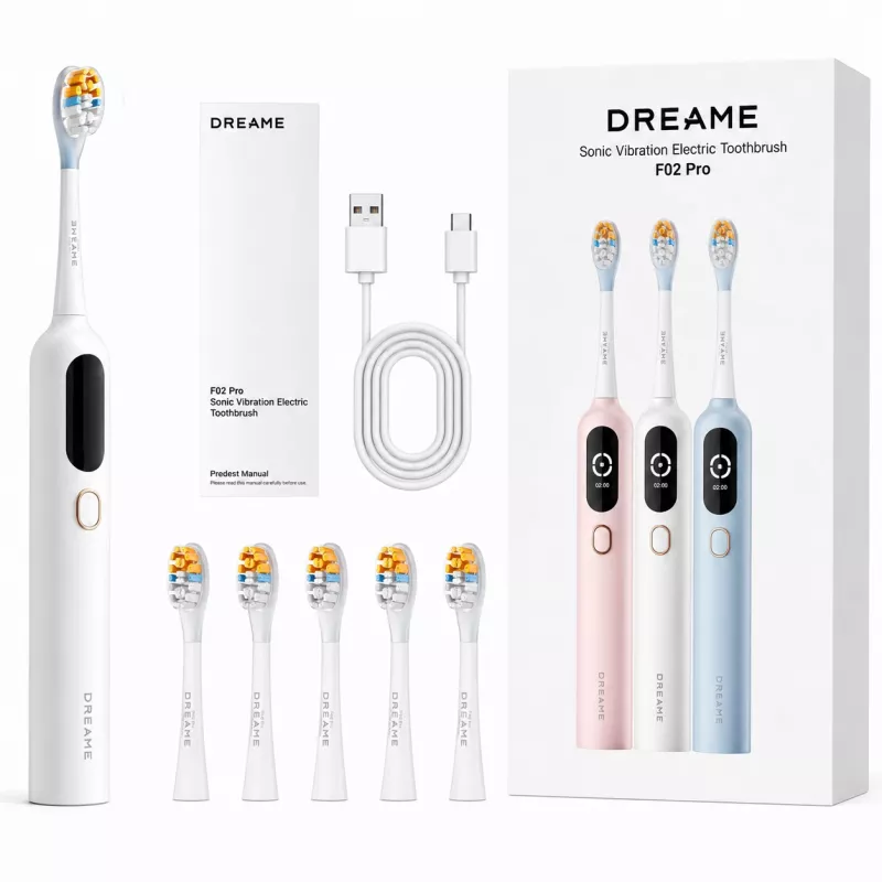 Dreame F02 Pro Cepillo de Dientes Sónico, Set, blanco