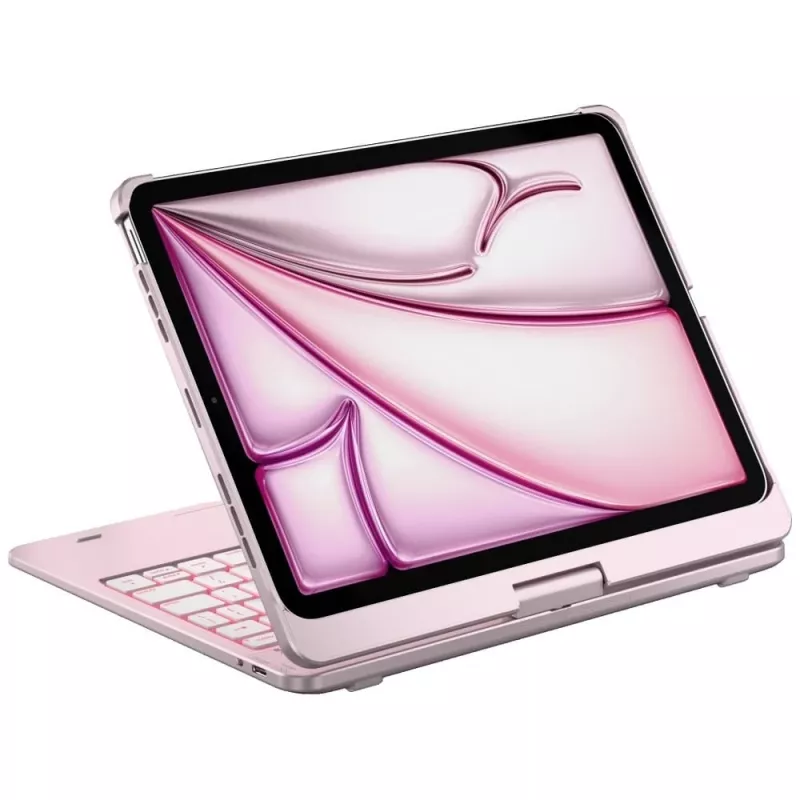 Typecase Flexbook Touch funda con teclado desmontable tipo folio para iPad Air 11 M2 2024 / M3 2025 / M4 2026, rosa claro