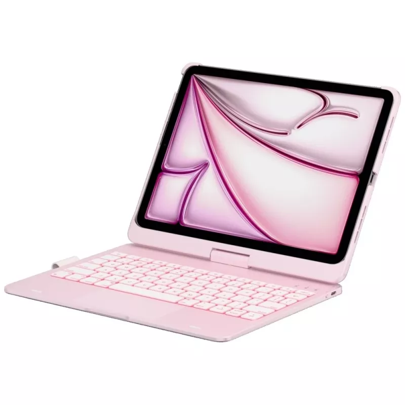 Typecase Flexbook Touch funda con teclado desmontable tipo folio para iPad Air 11 M2 2024 / M3 2025 / M4 2026, rosa claro