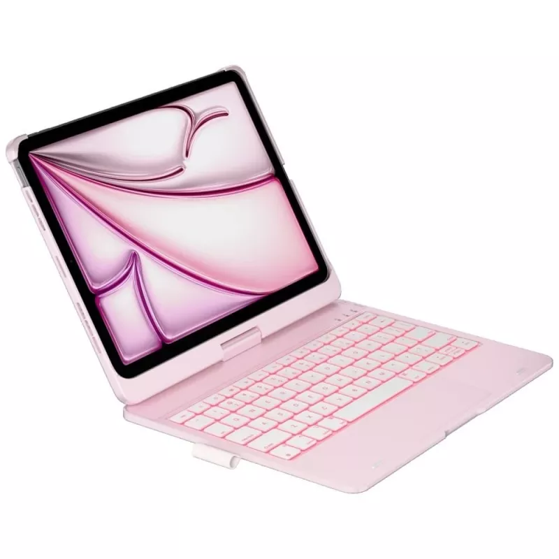Typecase Flexbook Touch funda con teclado desmontable tipo folio para iPad Air 11 M2 2024 / M3 2025 / M4 2026, rosa claro