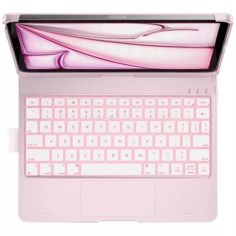 Typecase Flexbook Touch funda con teclado desmontable tipo folio para iPad Air 11 M2 2024 / M3 2025 / M4 2026, rosa claro
