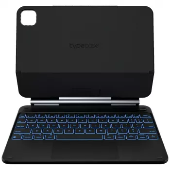 Typecase Edge funda con teclado para iPad Air 11 M2 2024 / M3 2025 / M4 2026, fibra de carbono, negro