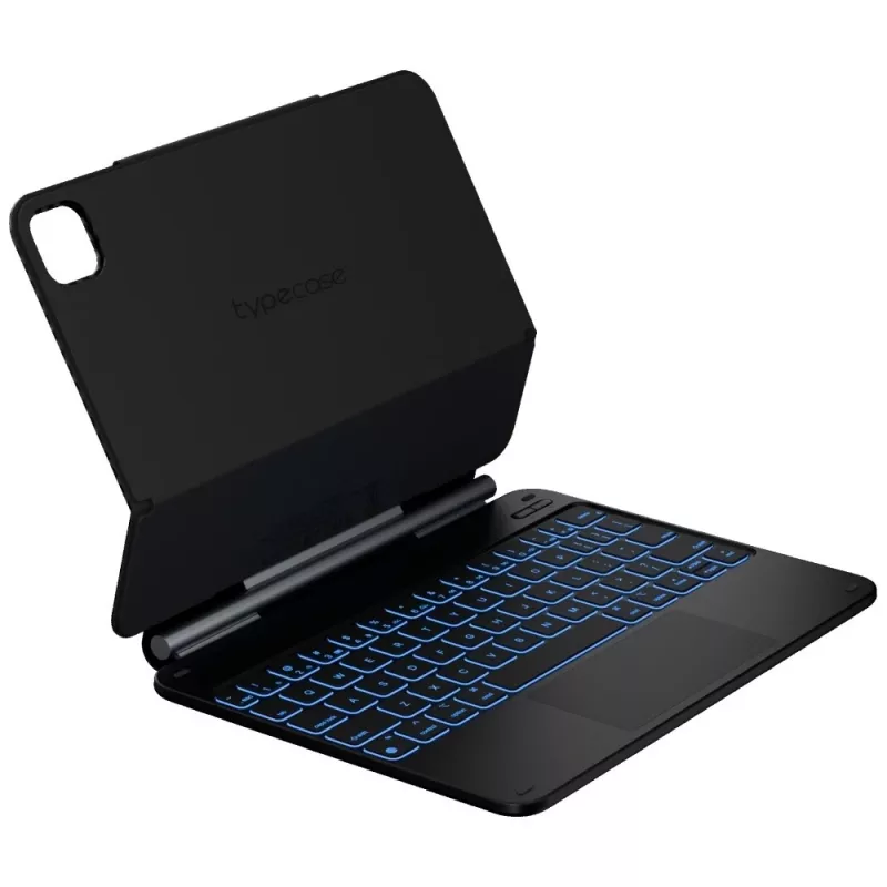 Typecase Edge funda con teclado para iPad Air 11 M2 2024 / M3 2025 / M4 2026, fibra de carbono, negro