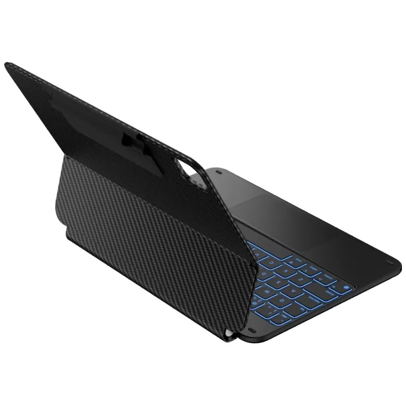 Typecase Edge funda con teclado para iPad Air 11 M2 2024 / M3 2025 / M4 2026, fibra de carbono, negro
