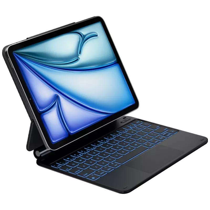 Typecase Edge funda con teclado para iPad Air 11 M2 2024 / M3 2025 / M4 2026, fibra de carbono, negro