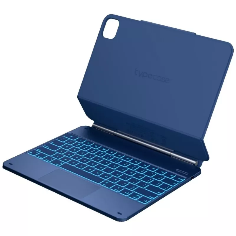 Typecase Edge funda con teclado para iPad Air 13 M2 2024 / M3 2025 / M4 2026, azul pacífico