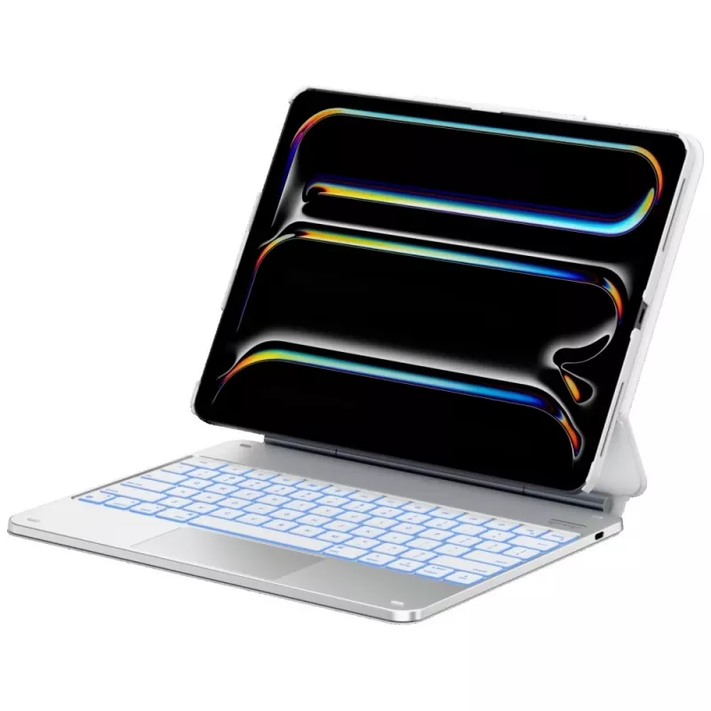 Typecase Edge + funda con teclado para iPad Air 13 M2 2024 / M3 2025 / M4 2026, blanco