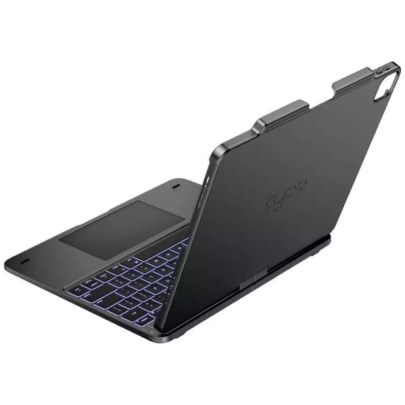 Typecase Flexbook Touch funda con teclado para iPad Air 13 M2 2024 / M3 2025 / M4 2026, gris